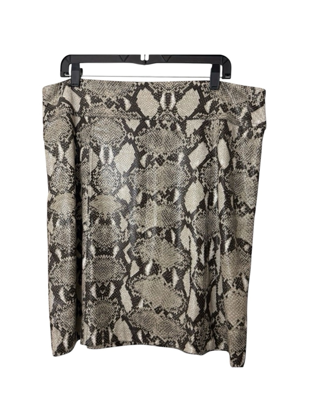Chico's LIYLA Liquid Snake Animal Print Stretch Women's Skirt Size 2 US Large